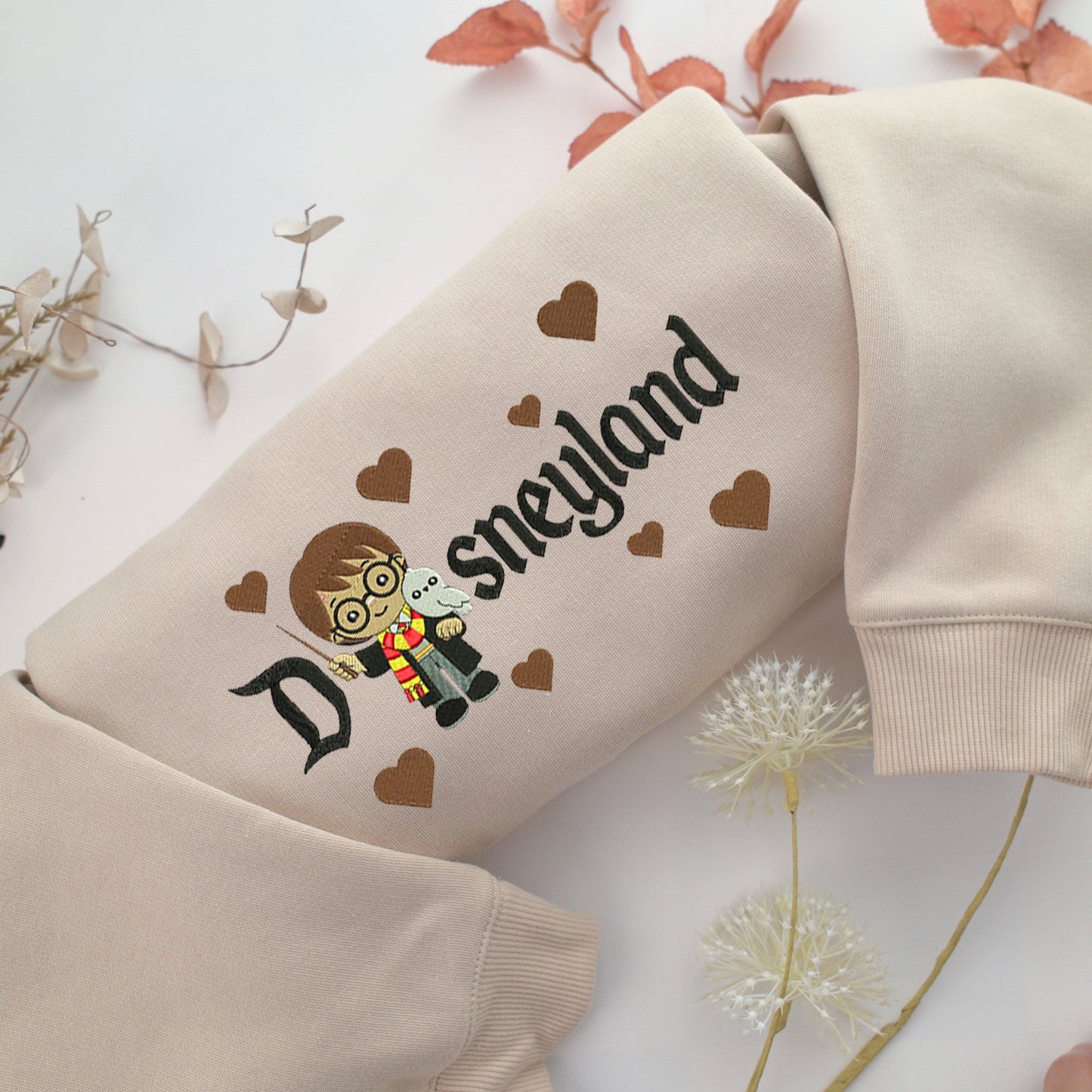 Chibi Harry Potter v2 Disneyland Embroidery, Disneyland Embroidered Sweatshirt, Movie Disney Inspired, Valentine's Day Gifts Idea For Him Her