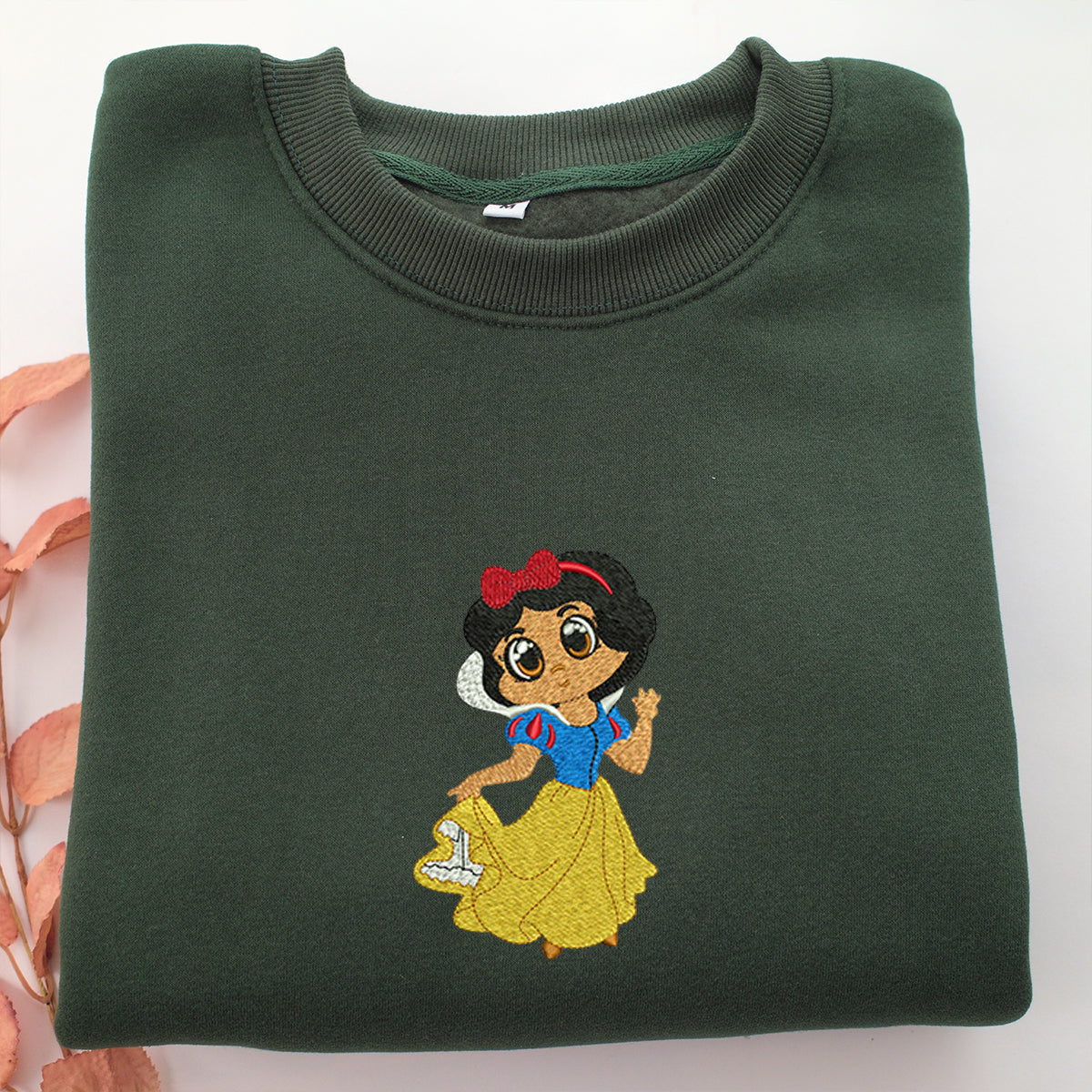 Chibi Snow White Embroidery, Disneyland Embroidered Sweatshirt, Movie Disney Inspired, Valentine's Day Gifts Idea For Him Her