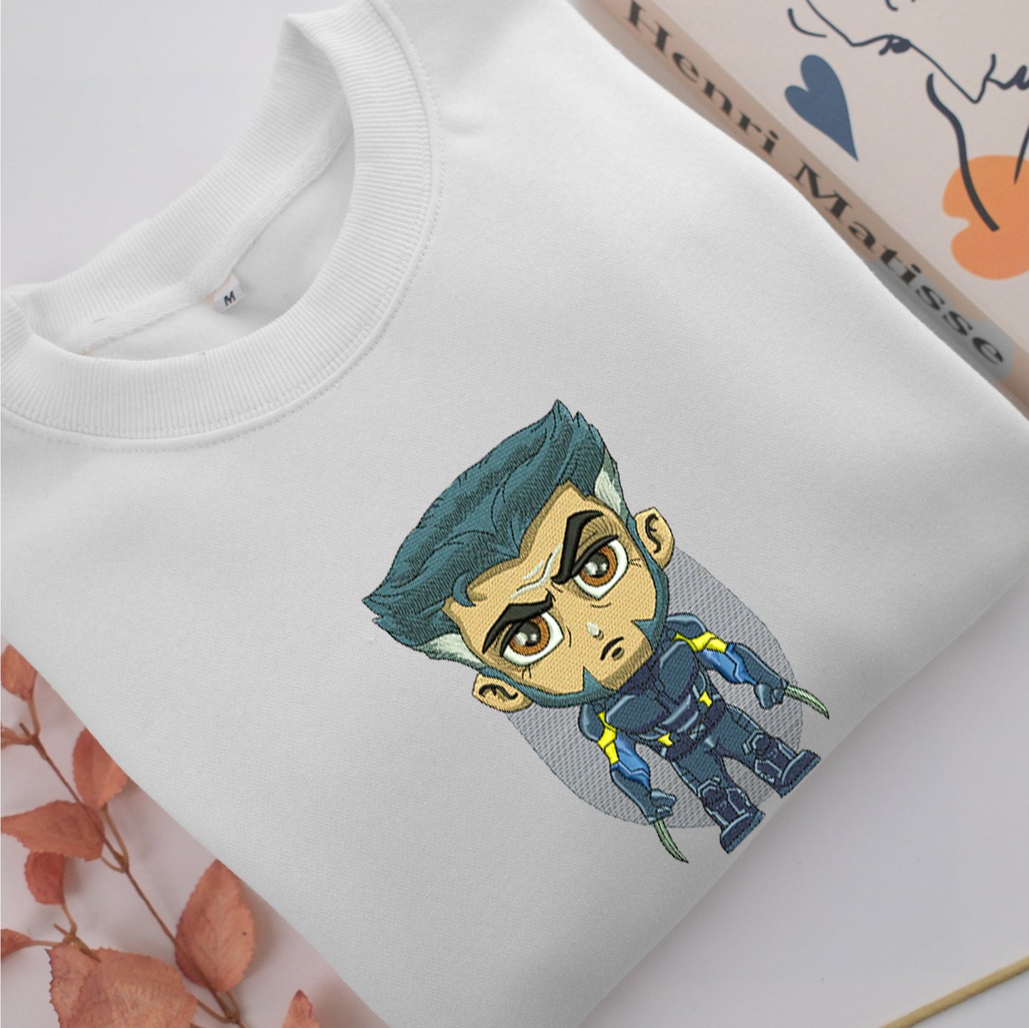 Chibi X Man Embroidery, Disneyland Embroidered Sweatshirt, Movie Disney Inspired, Valentine's Day Gifts Idea For Him Her