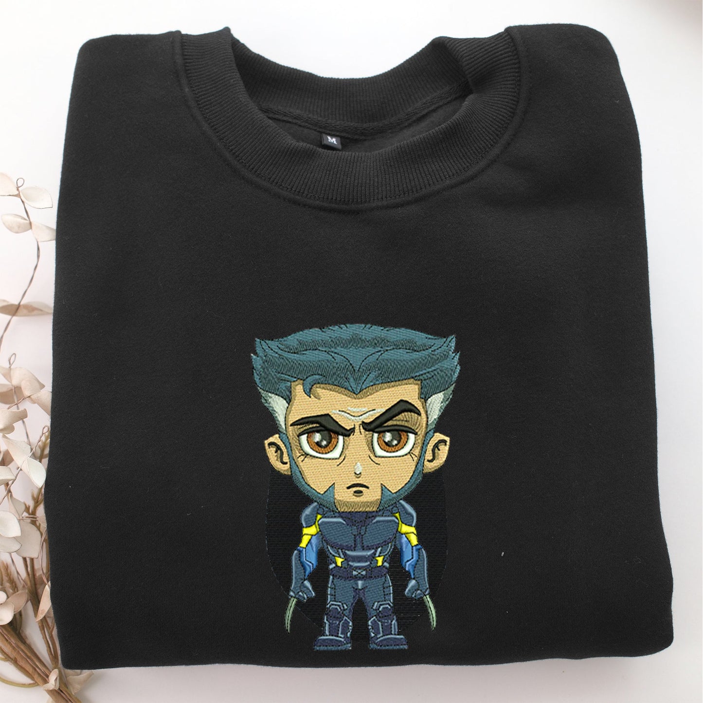 Chibi X Man Embroidery, Disneyland Embroidered Sweatshirt, Movie Disney Inspired, Valentine's Day Gifts Idea For Him Her
