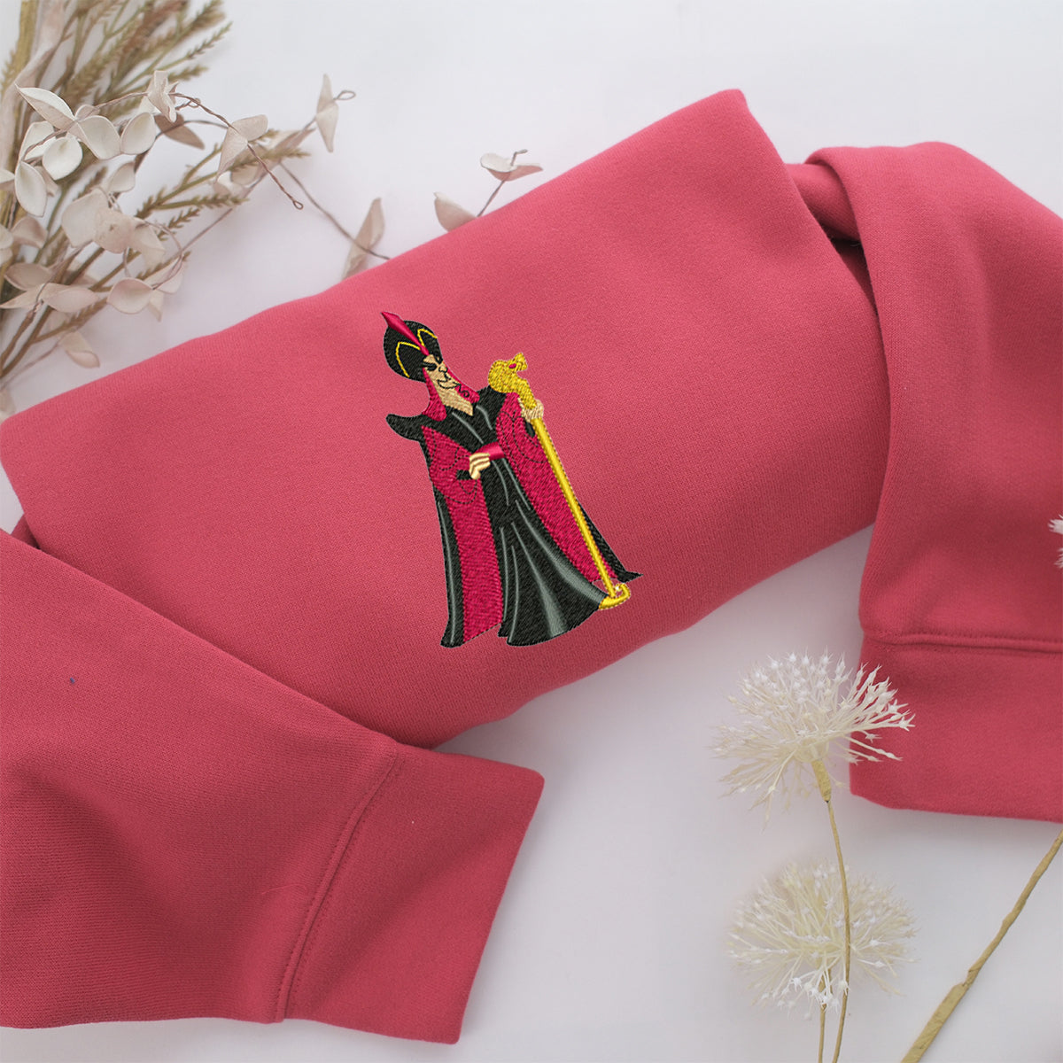Jafar Embroidery, Disneyland Embroidered Sweatshirt, Movie Disney Inspired, Valentine's Day Gifts Idea For Him Her