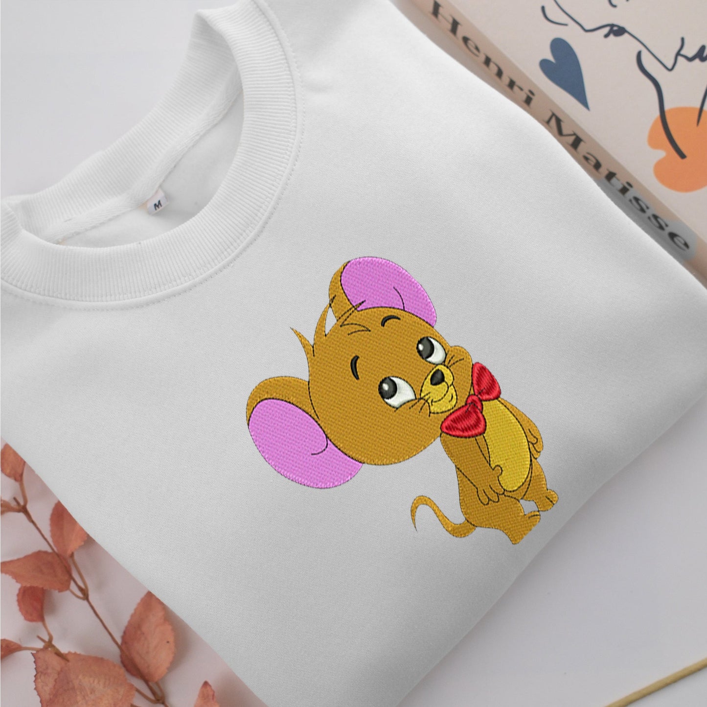 Chibi Jerry Embroidery, Disneyland Embroidered Sweatshirt, Movie Disney Inspired, Valentine's Day Gifts Idea For Him Her