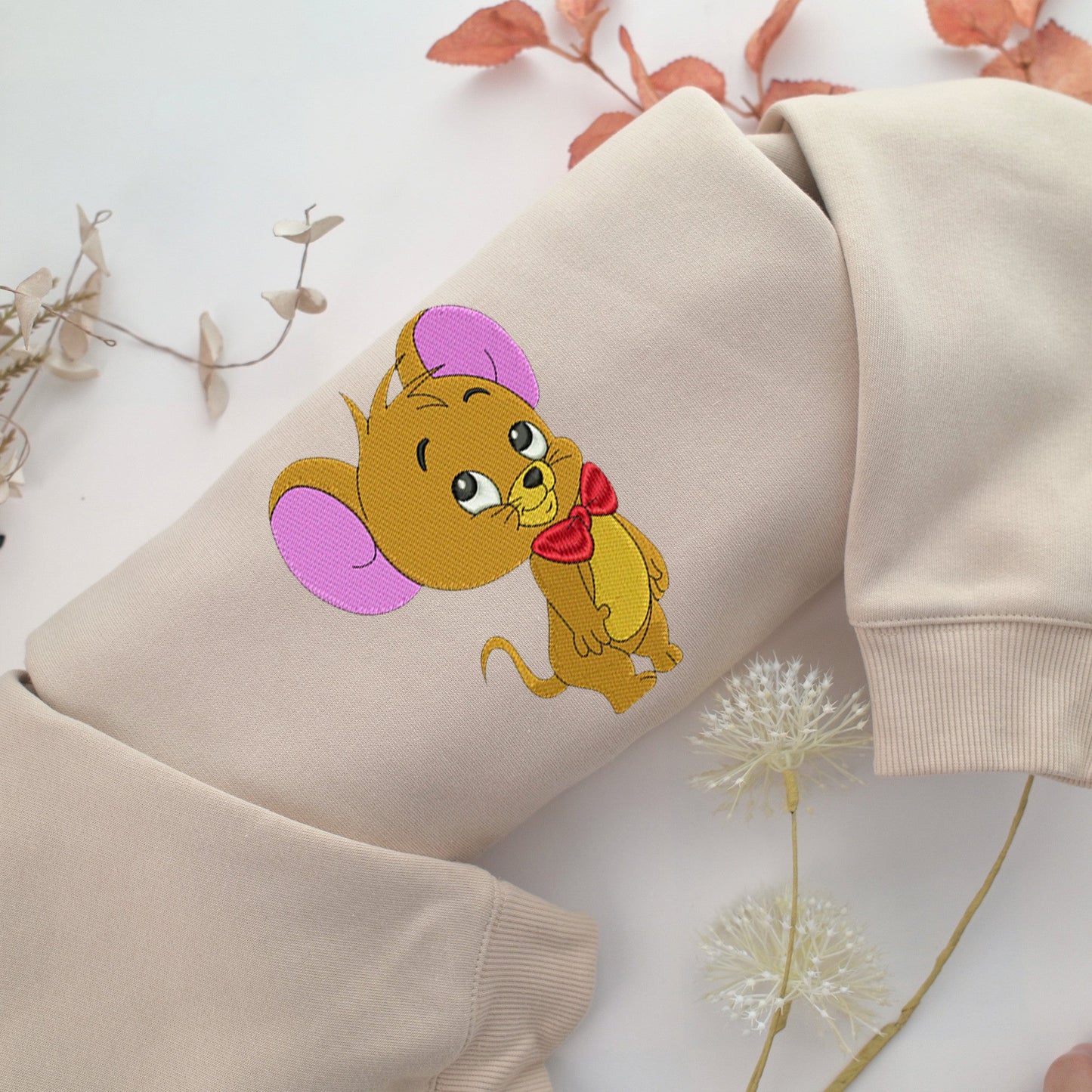 Chibi Jerry Embroidery, Disneyland Embroidered Sweatshirt, Movie Disney Inspired, Valentine's Day Gifts Idea For Him Her