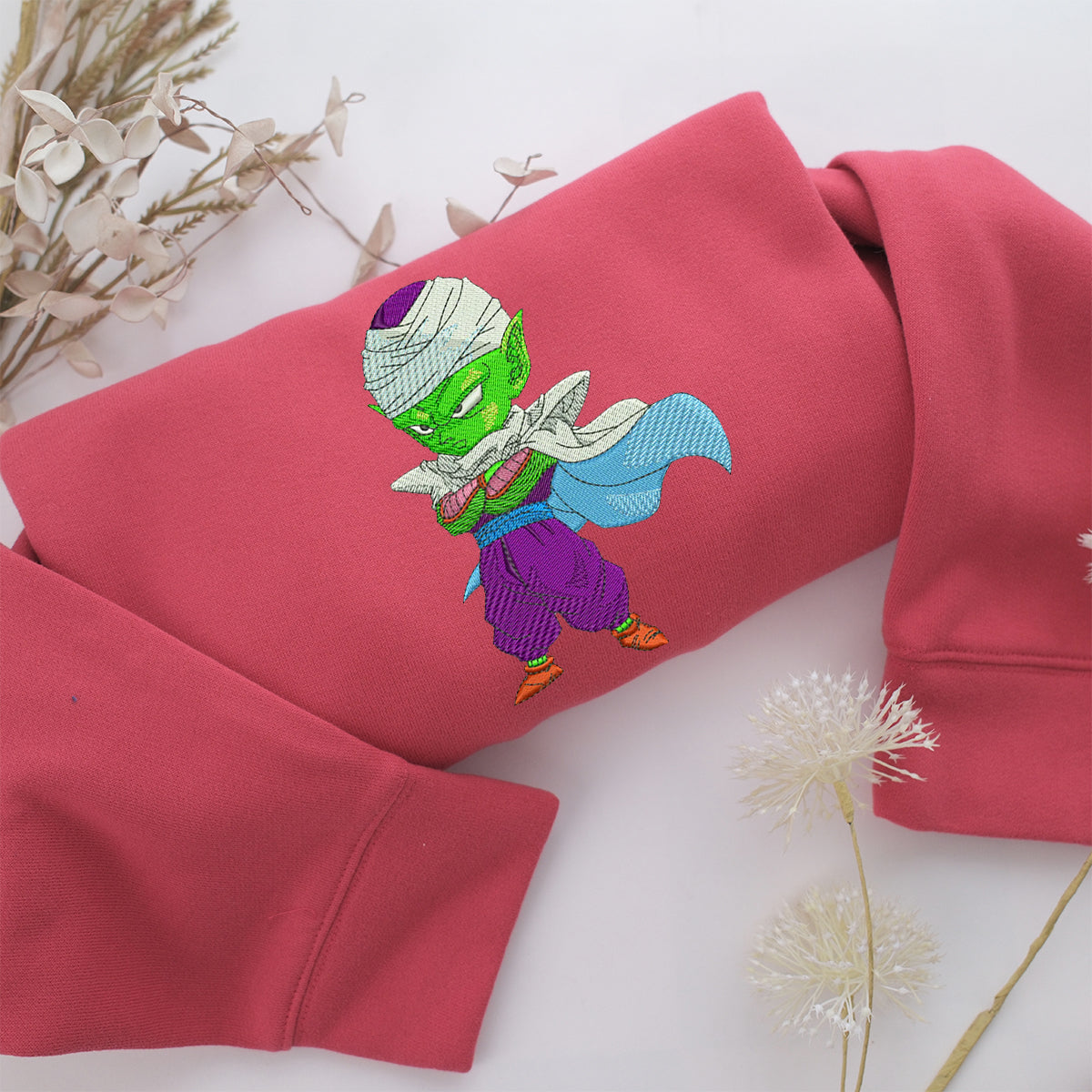 Chibi Piccolo Embroidery, Disneyland Embroidered Sweatshirt, Movie Disney Inspired, Valentine's Day Gifts Idea For Him Her