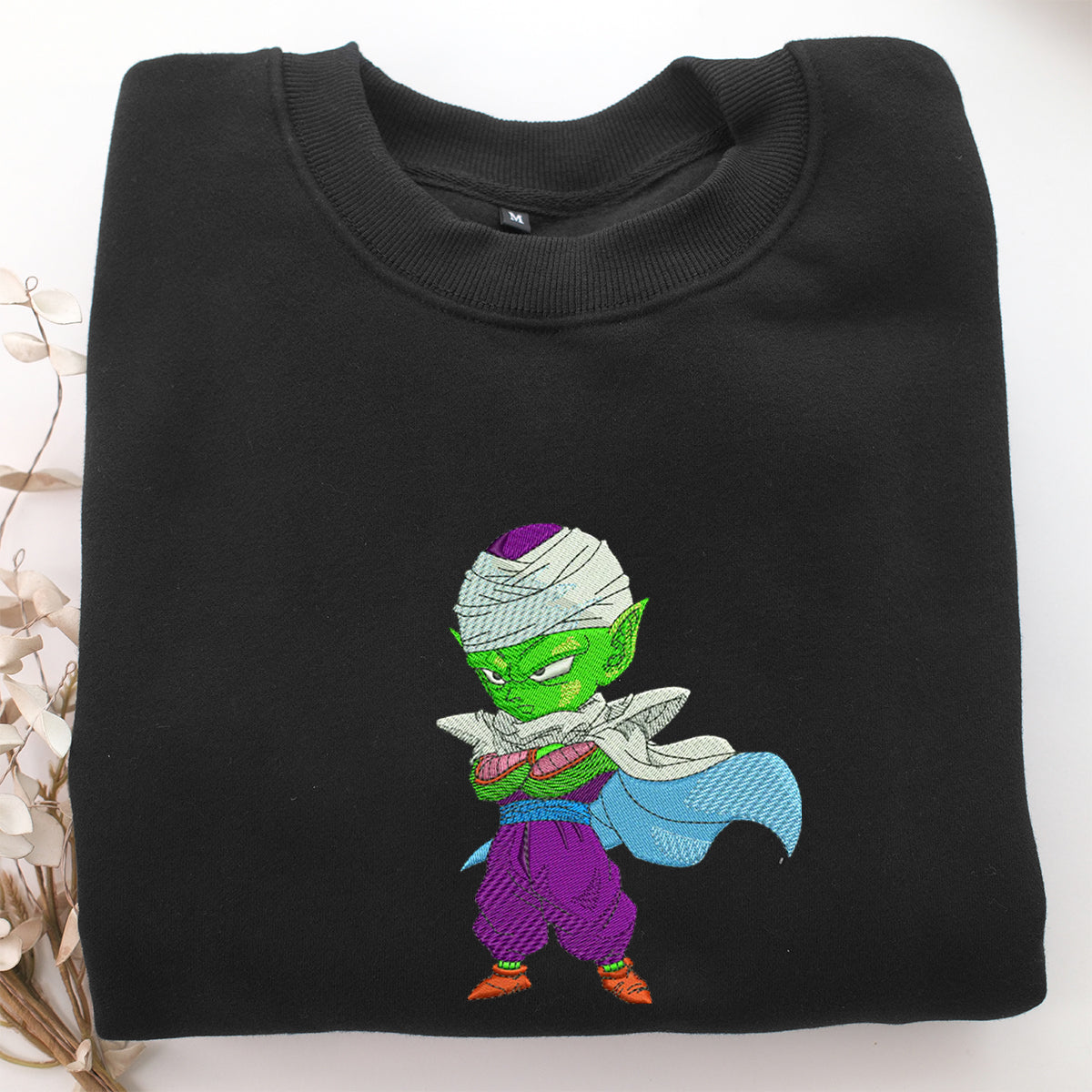 Chibi Piccolo Embroidery, Disneyland Embroidered Sweatshirt, Movie Disney Inspired, Valentine's Day Gifts Idea For Him Her