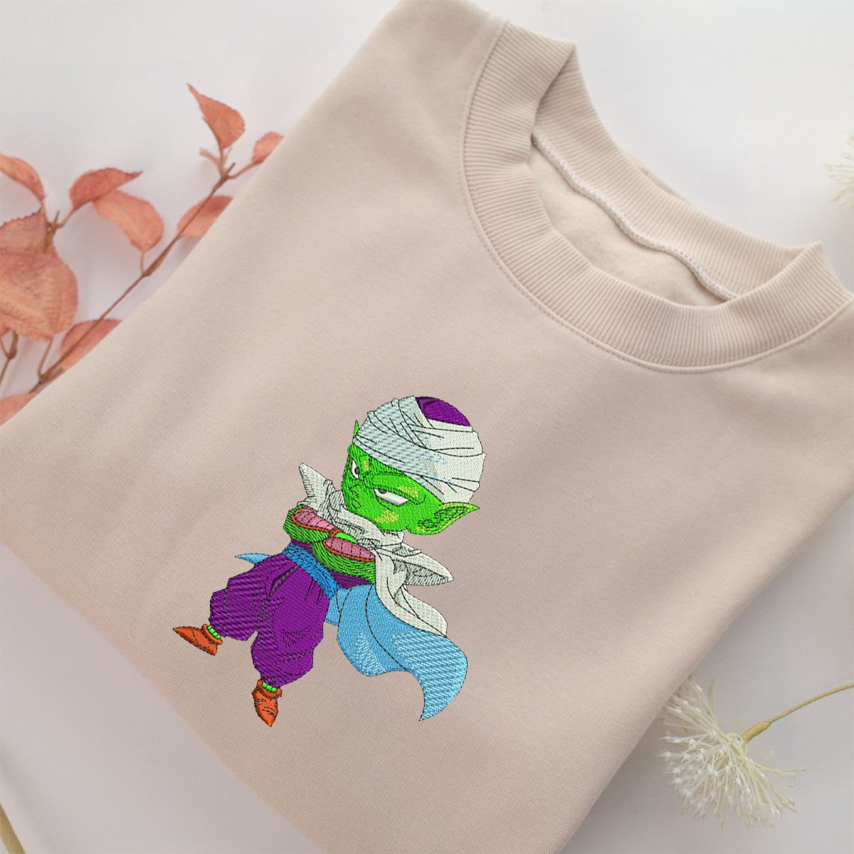 Chibi Piccolo Embroidery, Disneyland Embroidered Sweatshirt, Movie Disney Inspired, Valentine's Day Gifts Idea For Him Her