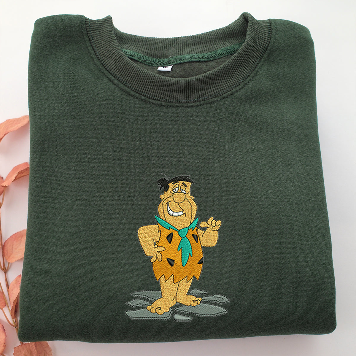 Fred Flintstone Embroidery, Disneyland Embroidered Sweatshirt, Movie Disney Inspired, Valentine's Day Gifts Idea For Him Her