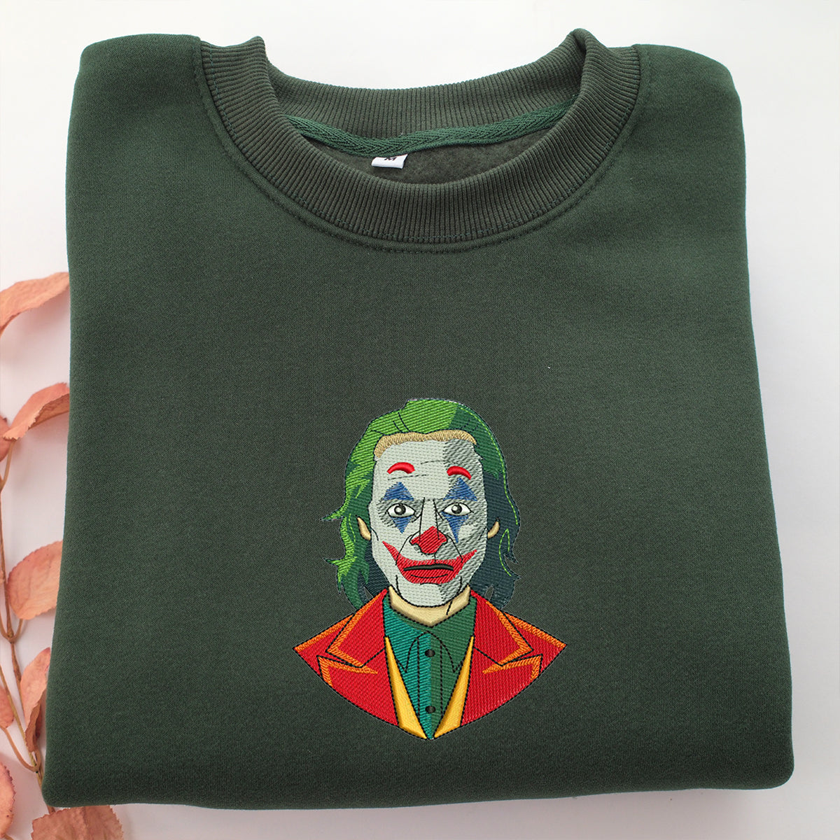 Joker v2 Embroidery, Disneyland Embroidered Sweatshirt, Movie Disney Inspired, Valentine's Day Gifts Idea For Him Her