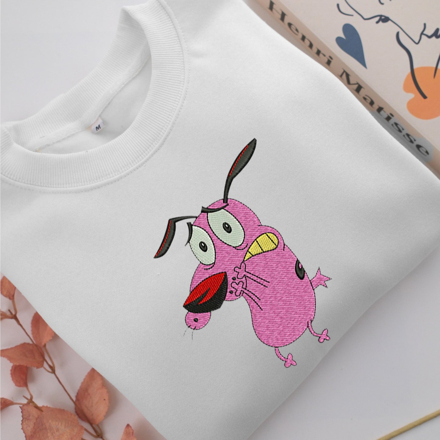 Courage v2 Embroidery, Disneyland Embroidered Sweatshirt, Movie Disney Inspired, Valentine's Day Gifts Idea For Him Her