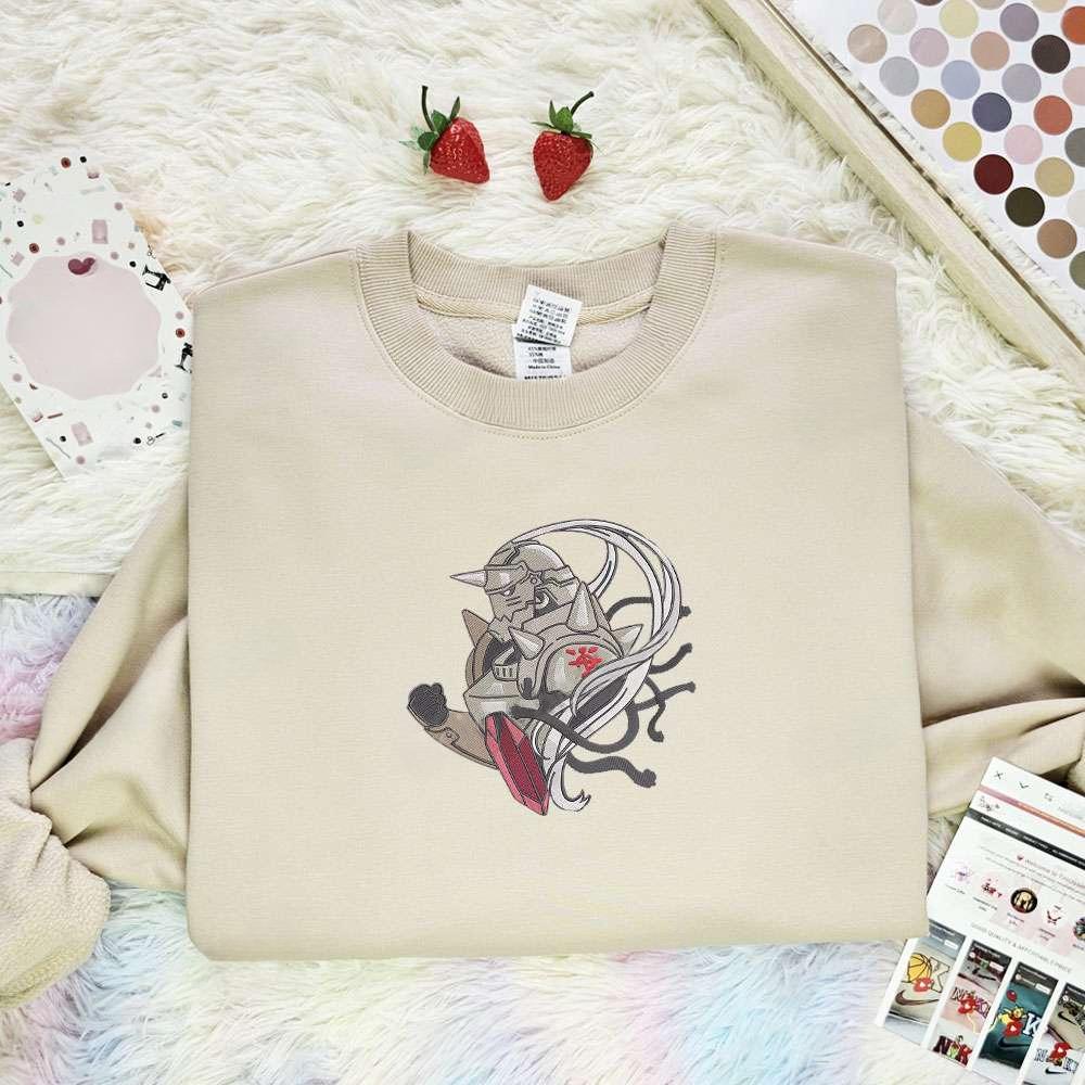 Alphonse Elric Fullmetal Alchemist Anime Embroidered Shirt