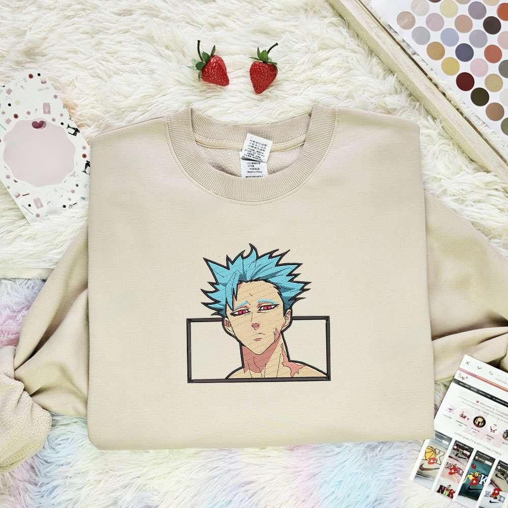 Ban The Seven Deadly Sins Anime Embroidered Shirt