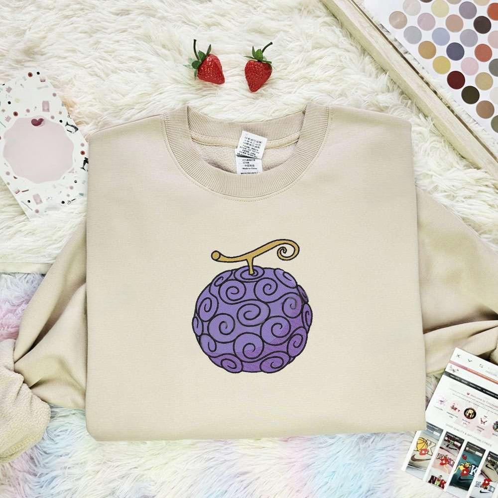 Gomu Gomu No Mi Fruit One Piece Anime Embroidered Shirt