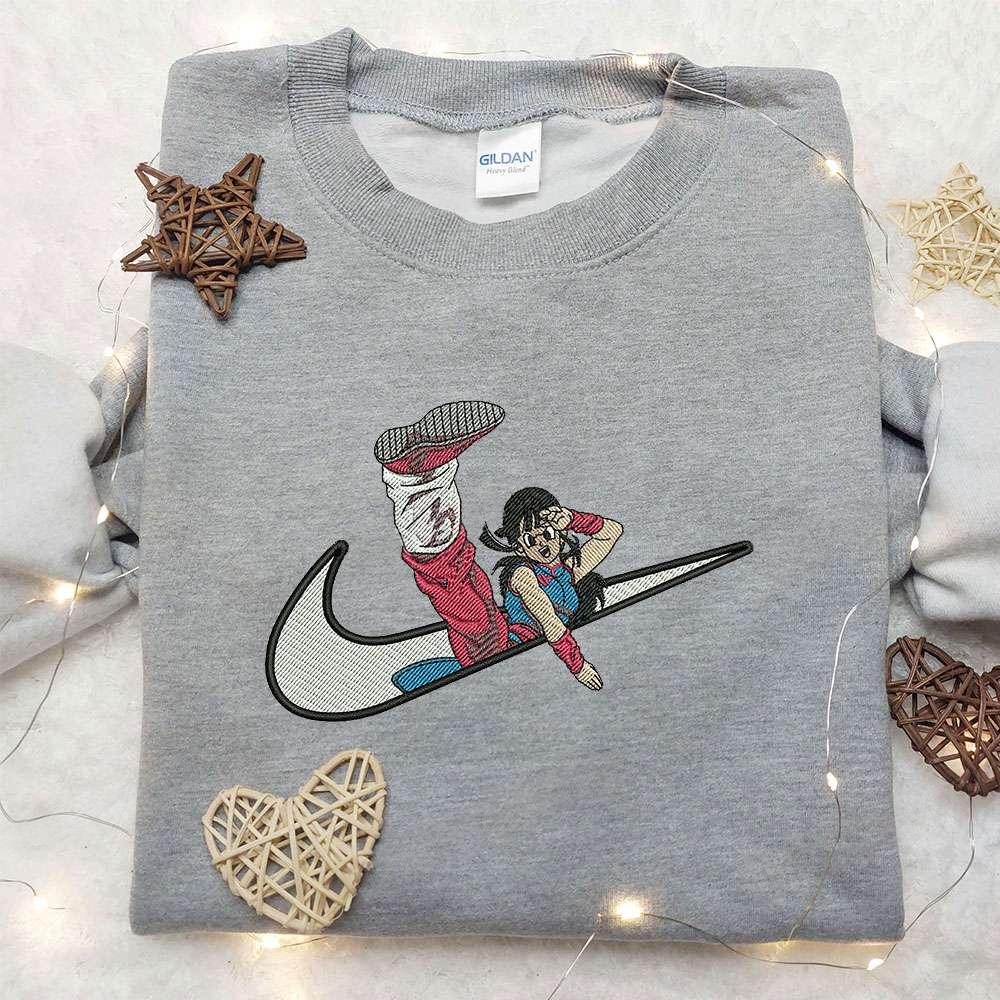 Chichi x Nike Embroidered Shirt Dragon Ball Embroidered Shirt Custom Nike Embroidered Shirt