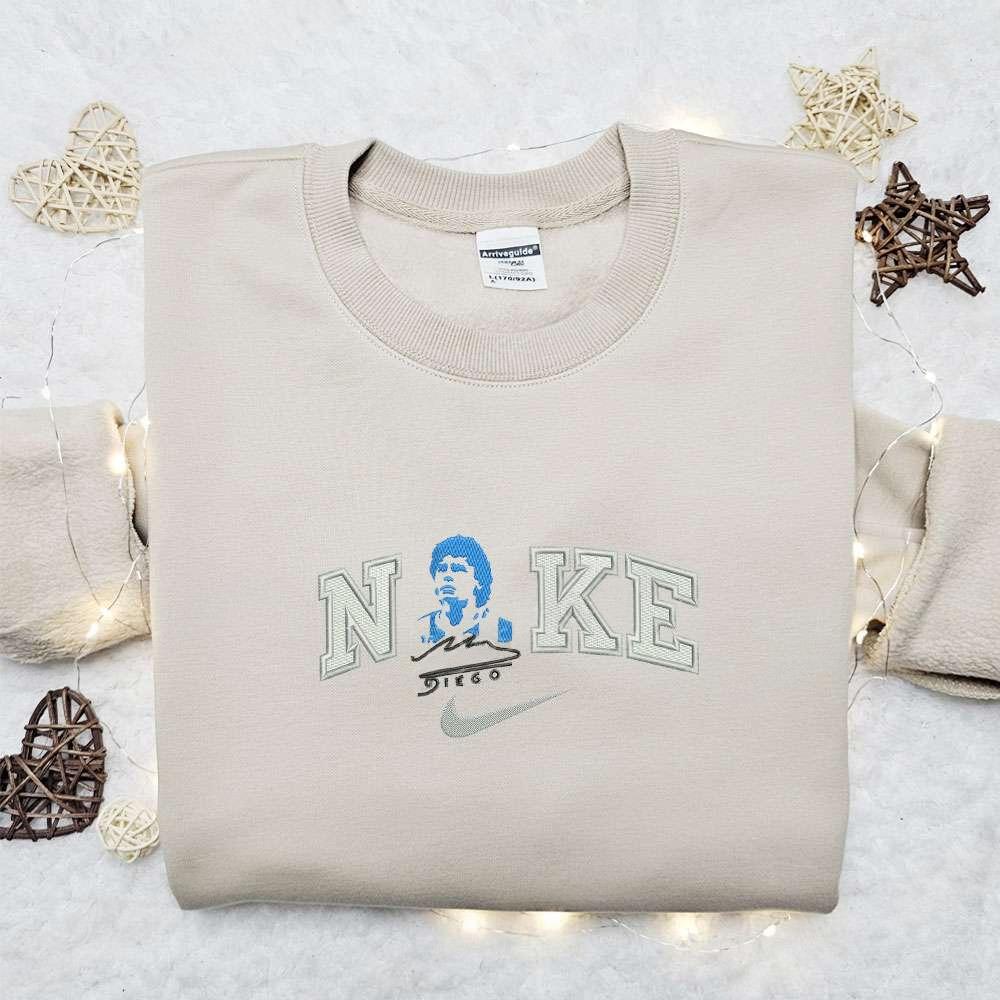 Diego Maradona Celebrity Embroidered Shirt, Celebrity Embroidered Shirt, Best Music Gift For Fans - Small Gifts Great Love