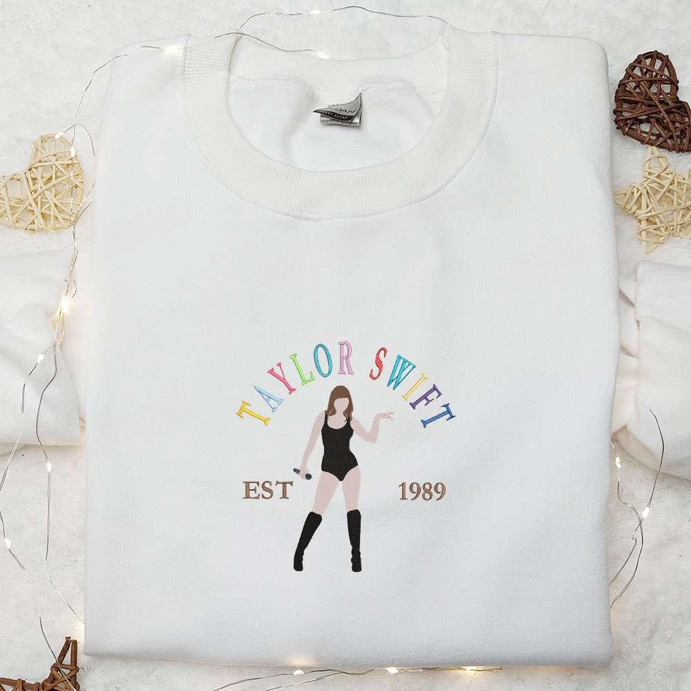 Taylor Swift Est 1989, Celebrity Embroidered Shirt , Best Fandom Gift Ideas
