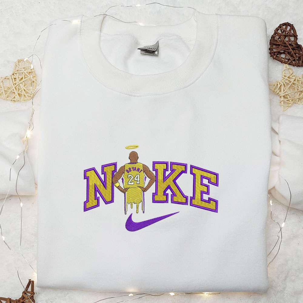 Kobe Bryant x Nike Embroidered Shirt NBA Sports Embroidered Hoodie Celebrity Embroidered T Shirt