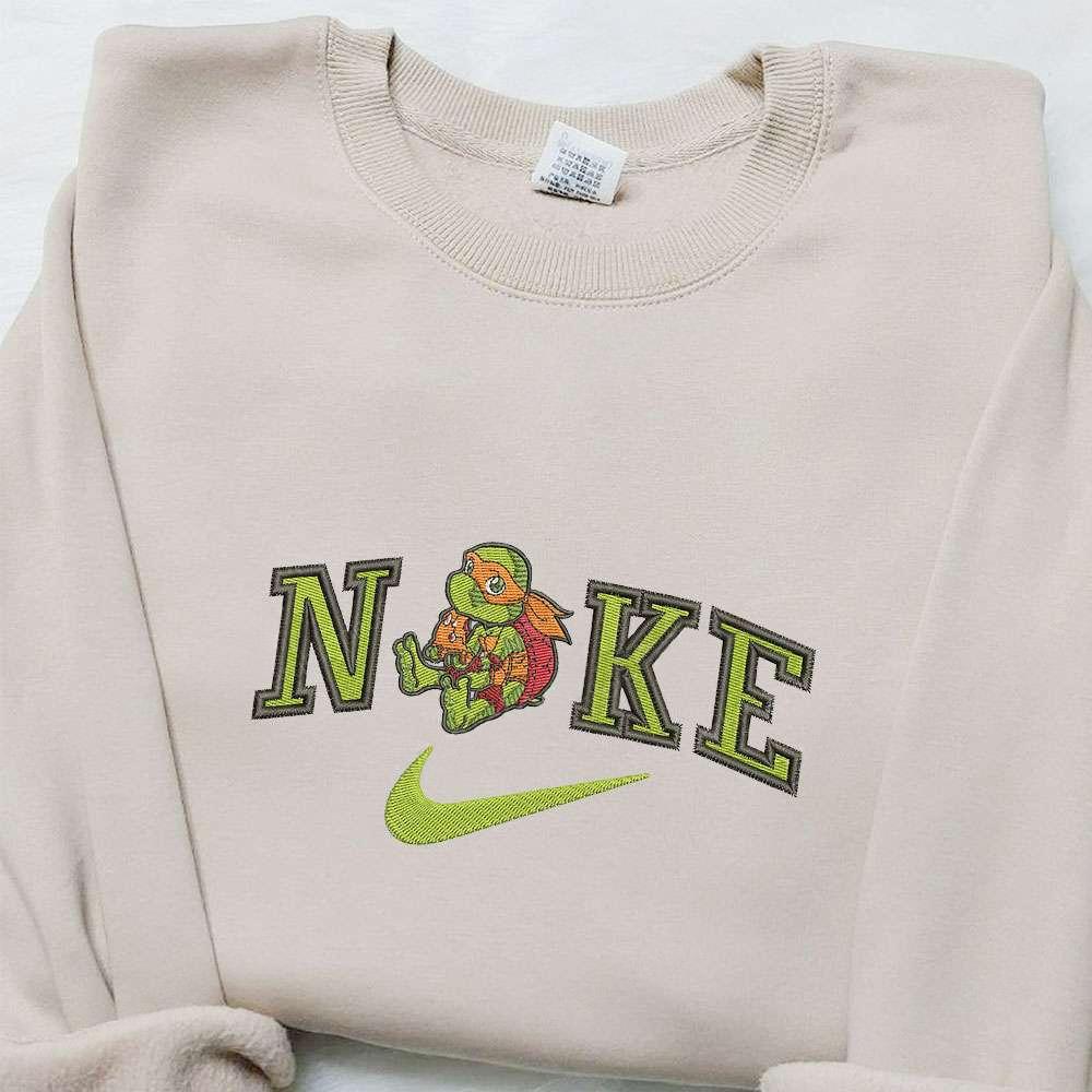 Teenage Mutant Ninja Turtles x Nike Movie Embroidered Sweatshirt Nike Inspired Embroidered Hoodie Best Birthday Gift Ideas