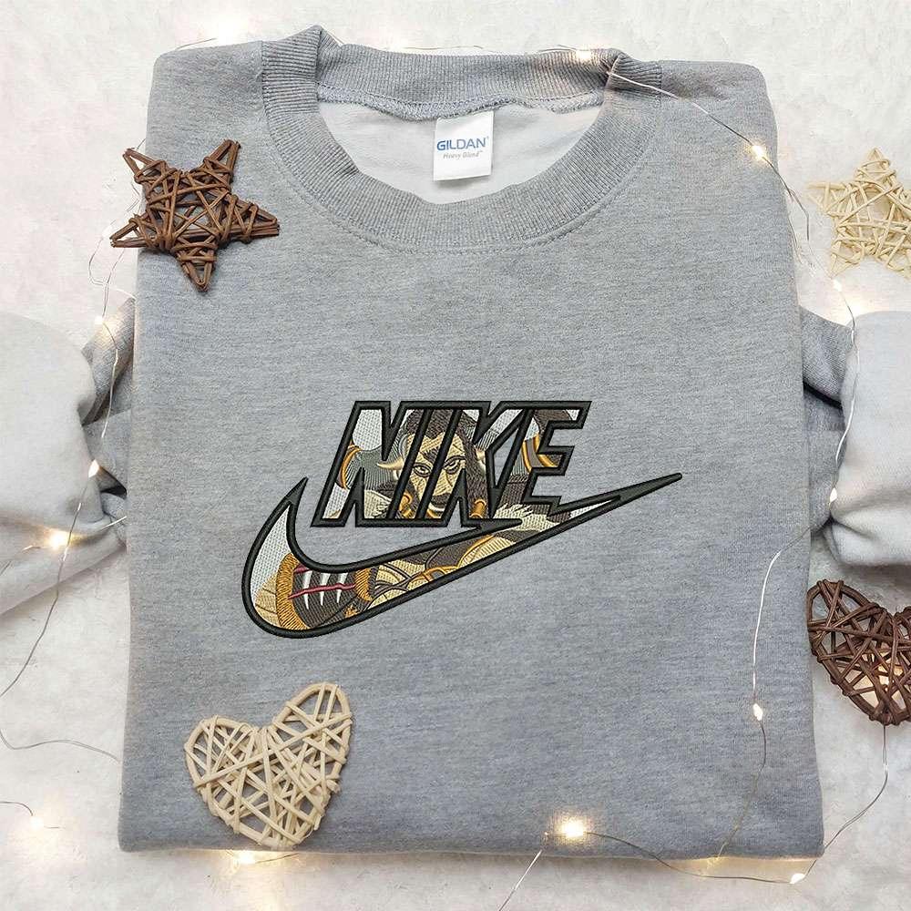 Sun Wukong x Nike Embroidered Sweatshirt Money King Embroidered Shirt Nike Inspired Embroidered S