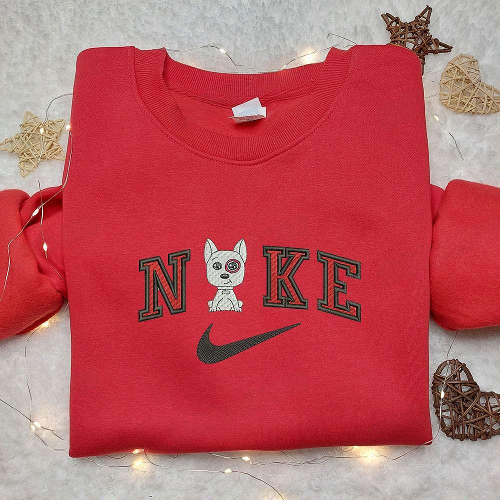 Doogie Dog x Nike Embroidered Shirt Animal Embroidered Shirt Custom Nike Embroidered Shirt