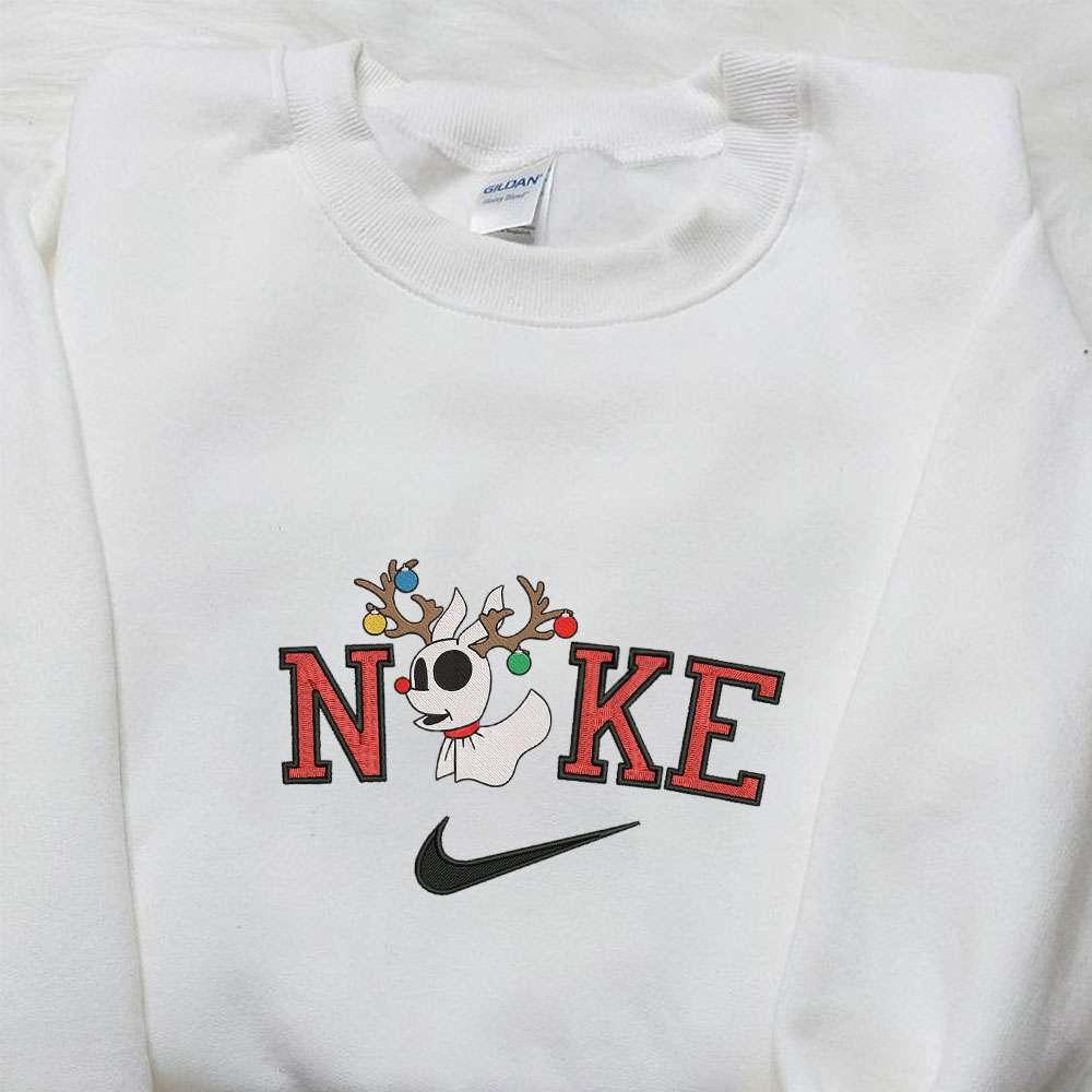 Zero Reinder Christmas x Nike Embroidered Sweatshirt Movie Merry Christmas Embroidered Shirt Best Christmas Day Gift Ideas
