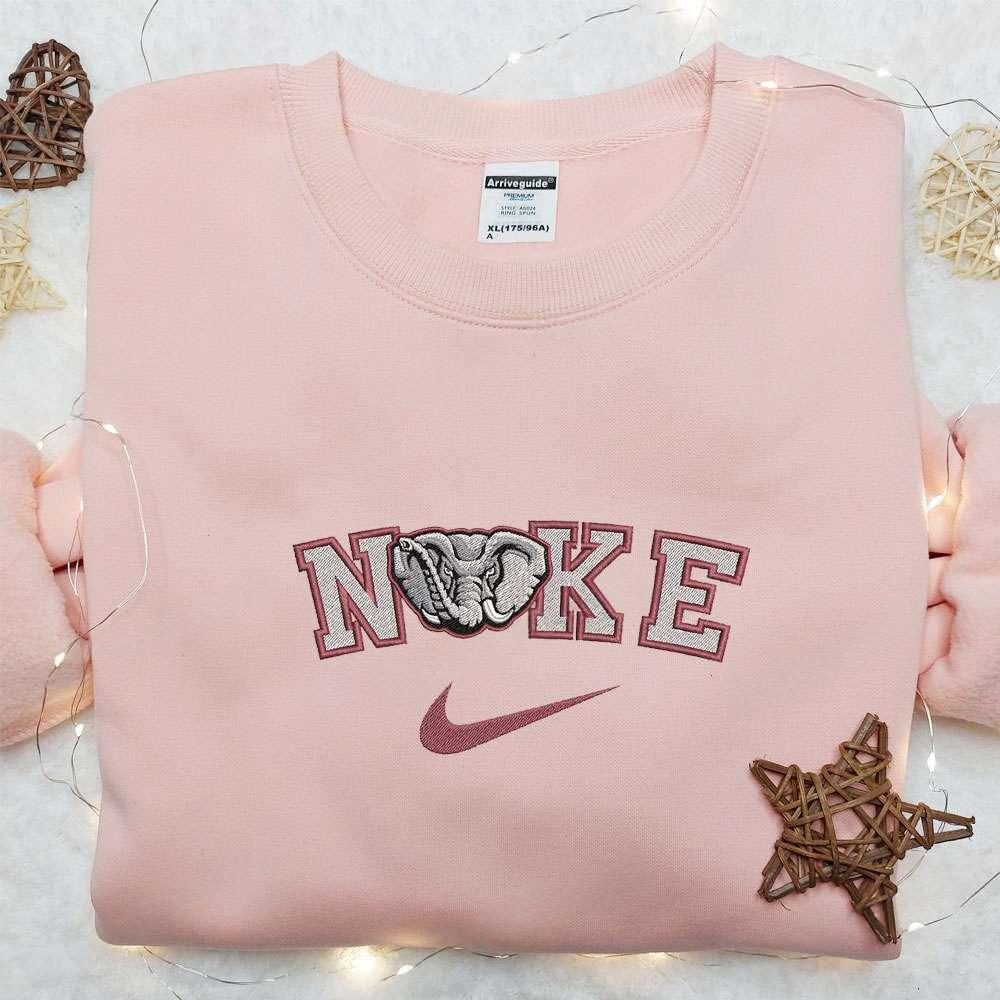 Alabama Crimson Tide x Nike Embroidered Shirt NCAA Sports Embroidered Hoodie Best Gift Idea