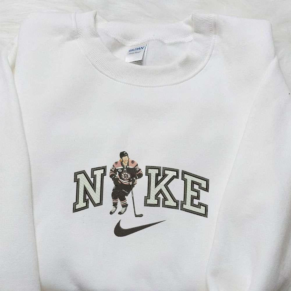 Boston Bruins Hockey Player x Nike Embroidered Shirt NHL Embroidered Hoodie Best Fandom Gift Ideas