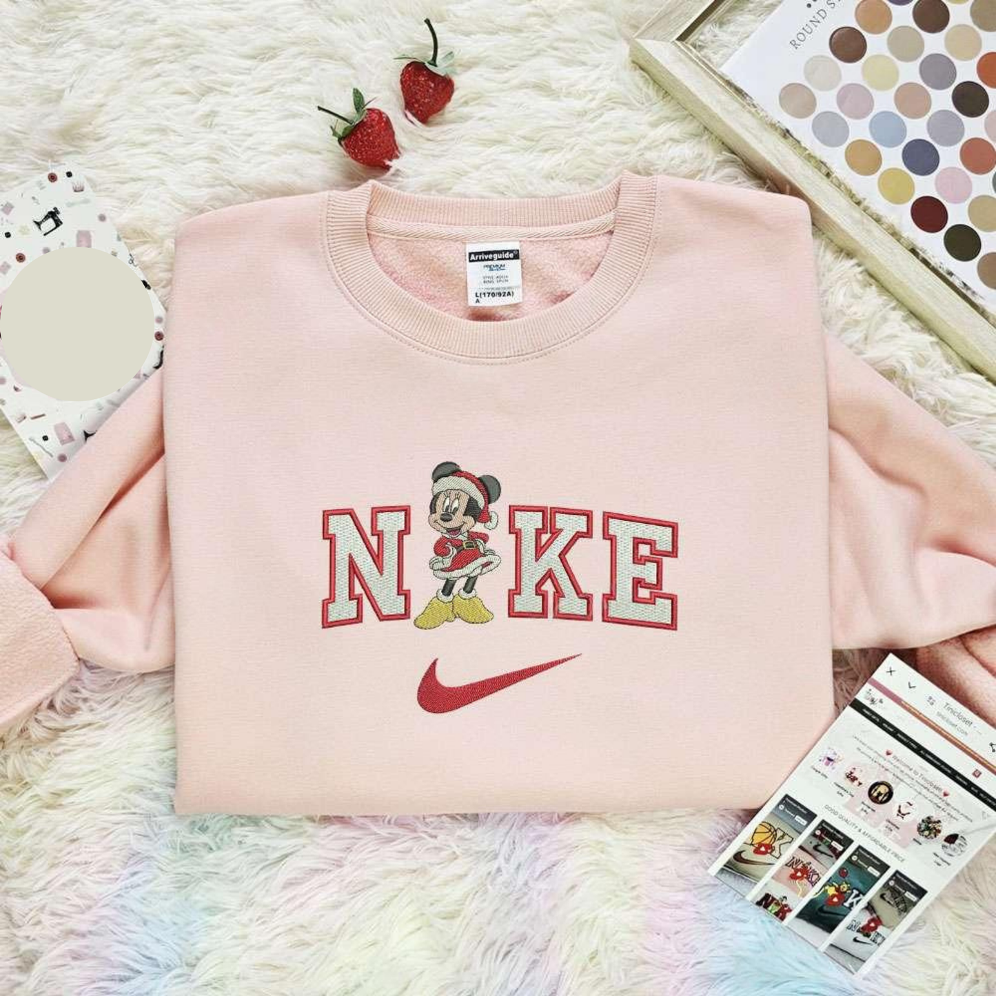 Minnie Christmas Disney Characters Embroidered Shirt, Best Christmas Gift Ideas For Family