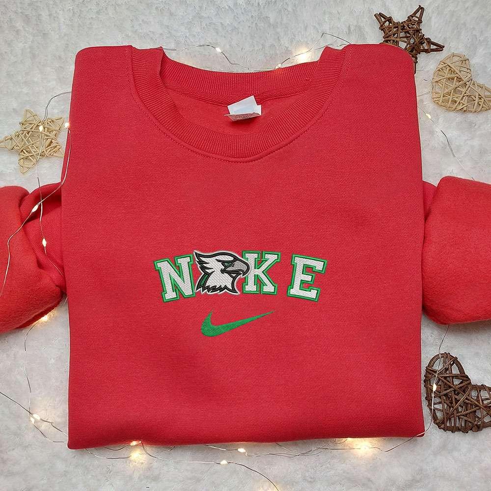 North Dakota Fighting Hawks x Nike Embroidered Shirt NCAA Sports Embroidered Hoodie Best Gift Idea