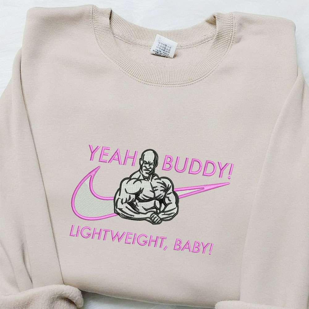 Ronnie Coleman x Swoosh Celebrity Embroidered Hoodie Nike Inspired Embroidered Shirt Best Gift Ideas for Family