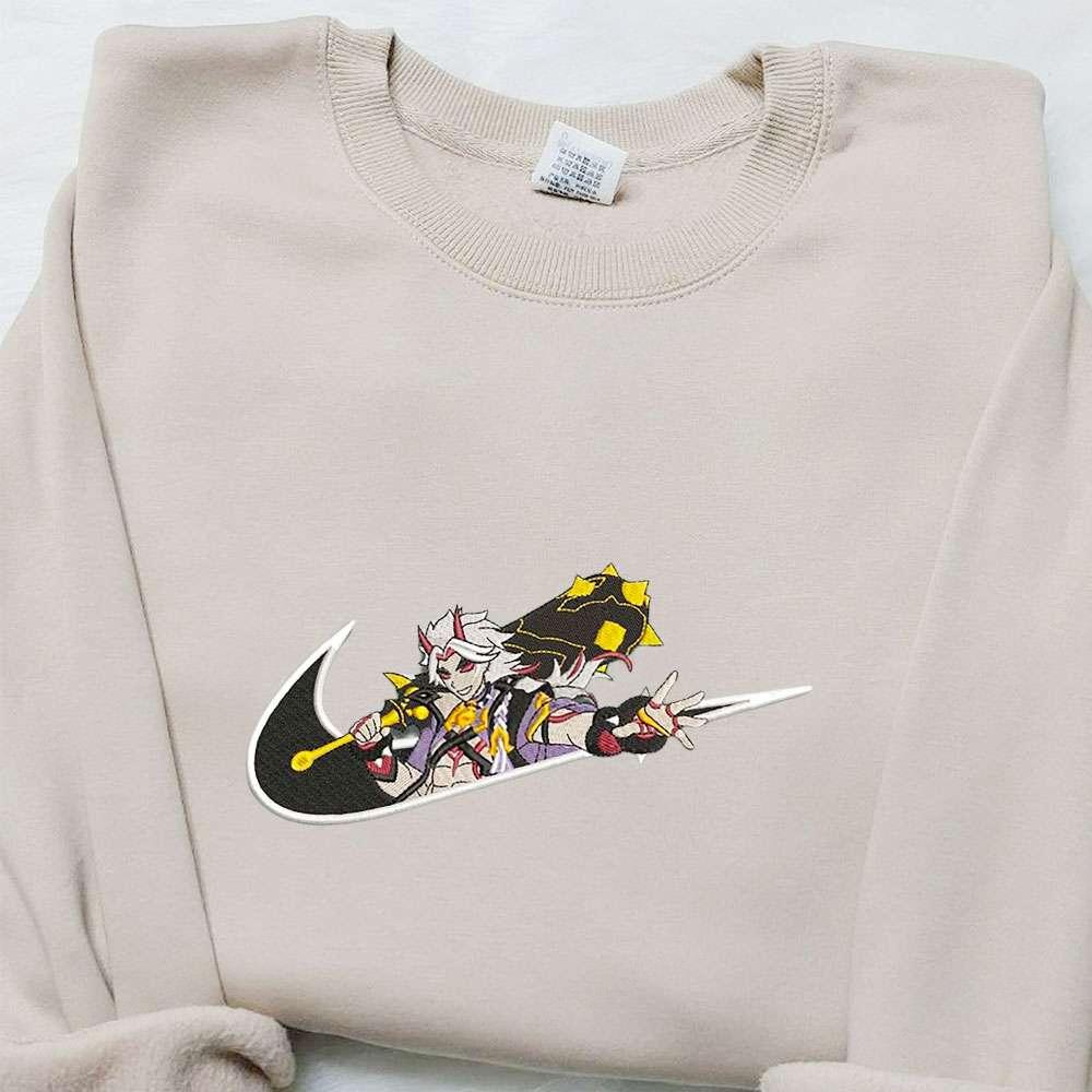 Arataki Itto X Swoosh Game Embroidered Hoodie Nike Inspired Embroidered Shirt Best Gift Ideas For Family
