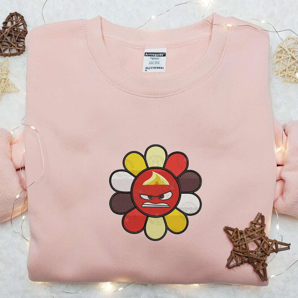 Anger Flower Team Inside Out Embroidered Shirt, Disney Cartoon Shirt, Best Gift Ideas