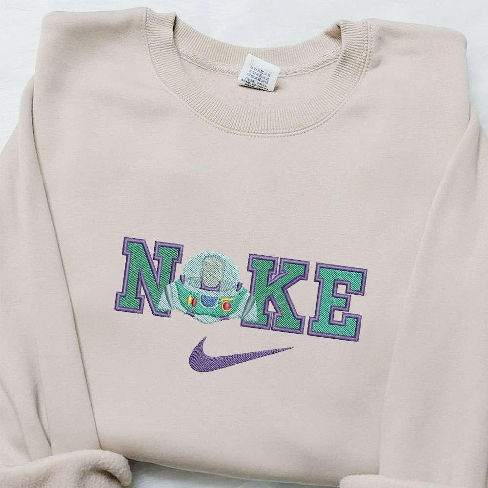 Buzz Lightyear x Nike Cartoon Embroidered Shirt Nike Inspired Embroidered Shirt Best Birthday Gift Ideas