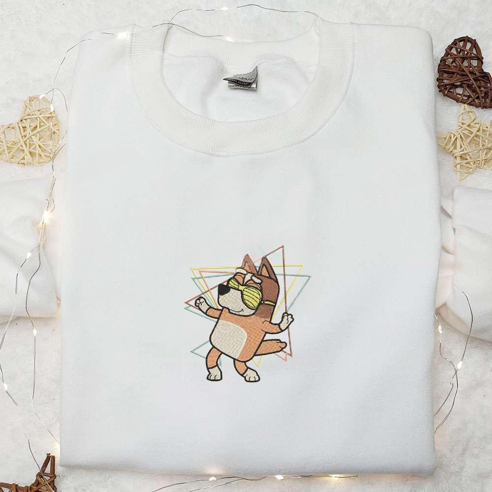 Chilli Heeler Rad Mom Embroidered Shirt Bluey Cartoon Embroidered Hoodie Mothers Day Gift Idea