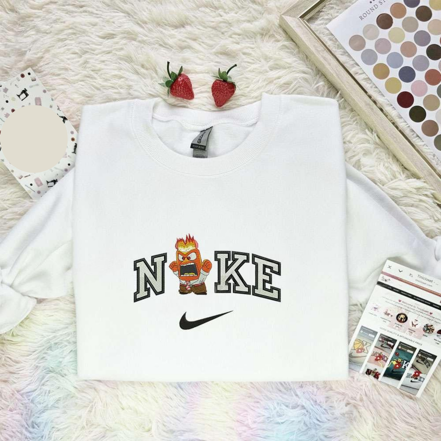 Anger Inside Out Disney Characters Embroidered Shirt Best Gift Idea For Family