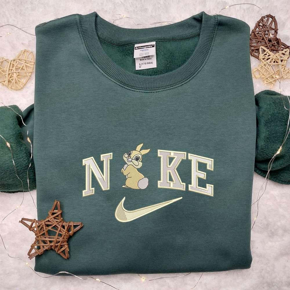 Nike X Thumper Bunny Embroidered Shirt Disney Bambi Embroidered Hoodie Best Gift Ideas
