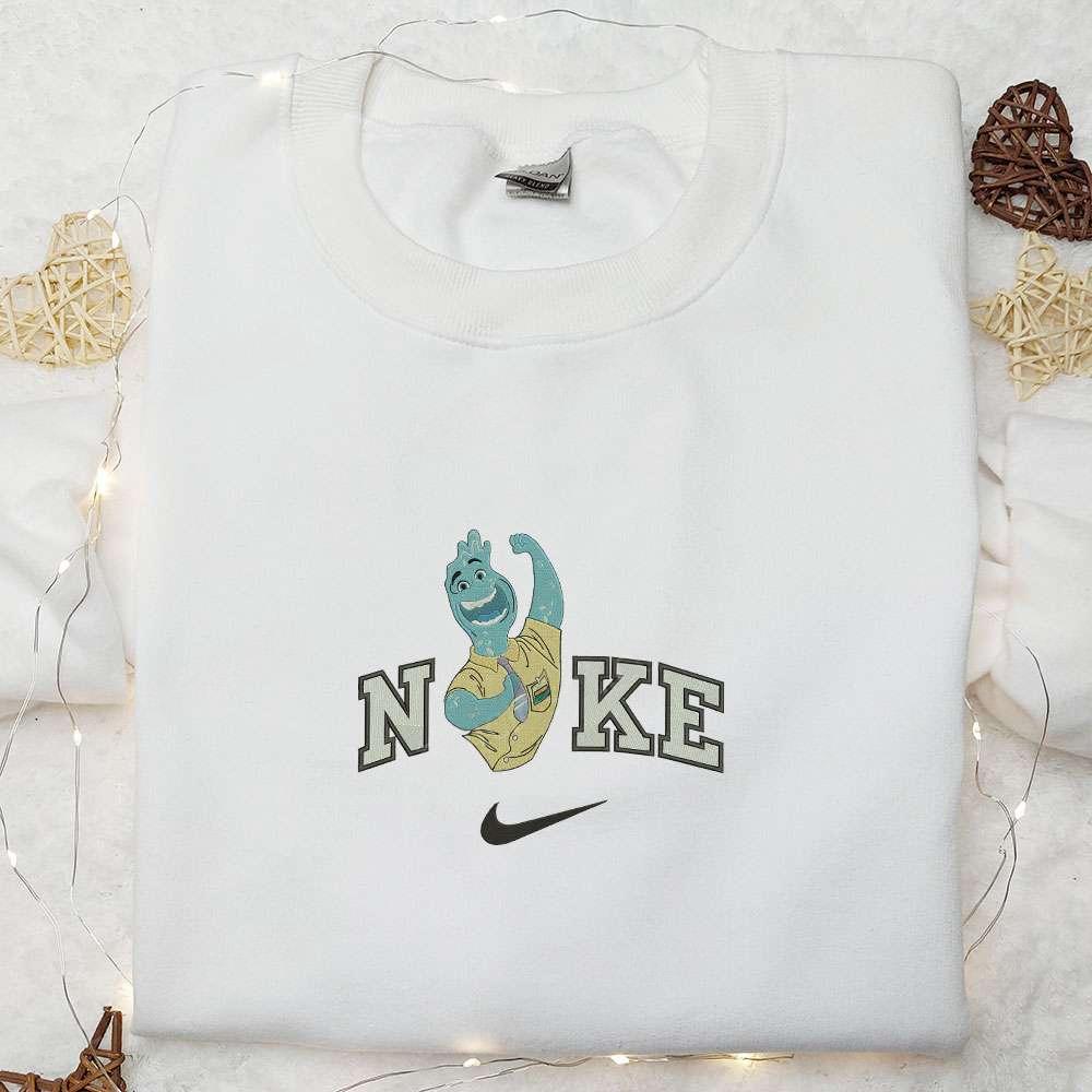 Nike X Wade Ripple Disney Embroidered Sweatshirt Elemental Characters Embroidered Hoodie Custom Nike Embroidered Shirt