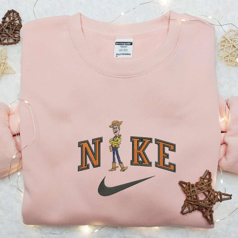 Nike X Woody Embroidered Sweatshirt Disney Characters Embroidered Hoodie Best Birthday Gift For Family