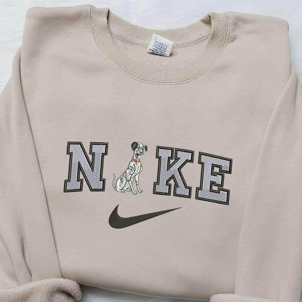 Pongo X Nike Embroidered Shirt The Dalmation 101 Embroidered Shirt Custom Nike Embroidered Shirt