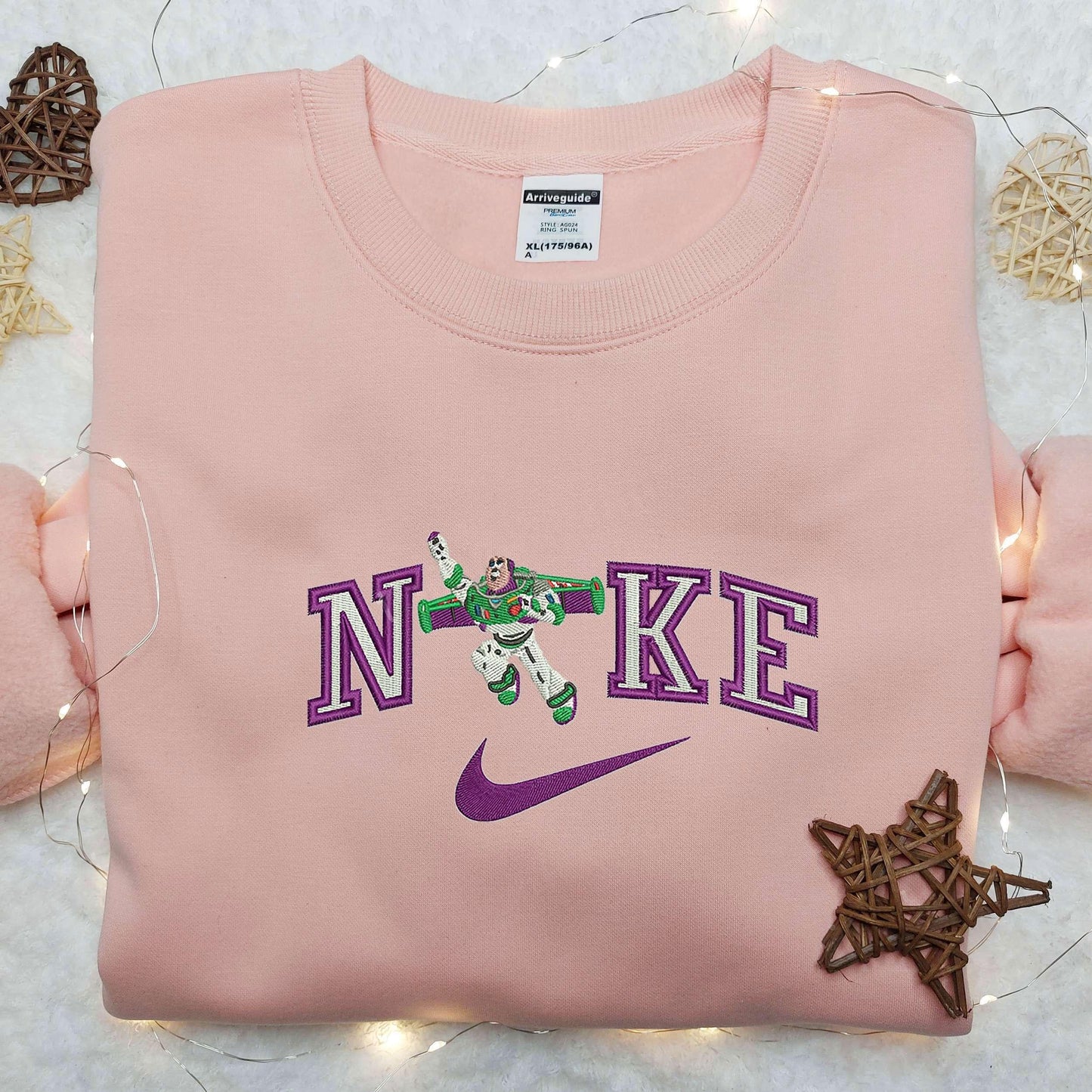 Buzz Lightyear Fly x Nike Embroidered Shirt Nike Embroidered Shirt Cartoon Embroidered Shirt