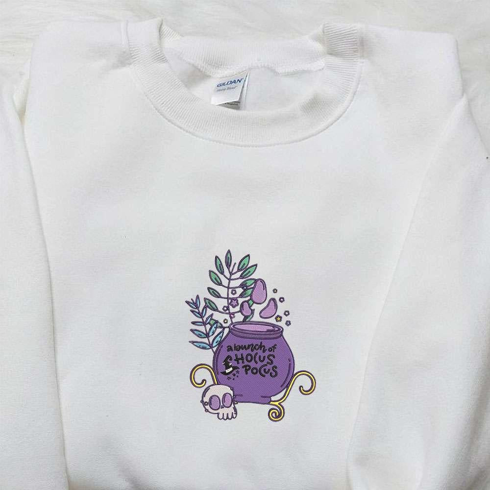A Bunch of Hocus Pocus Embroidered Sweatshirt Halloween Embroidered Hoodie Best Halloween Gifts