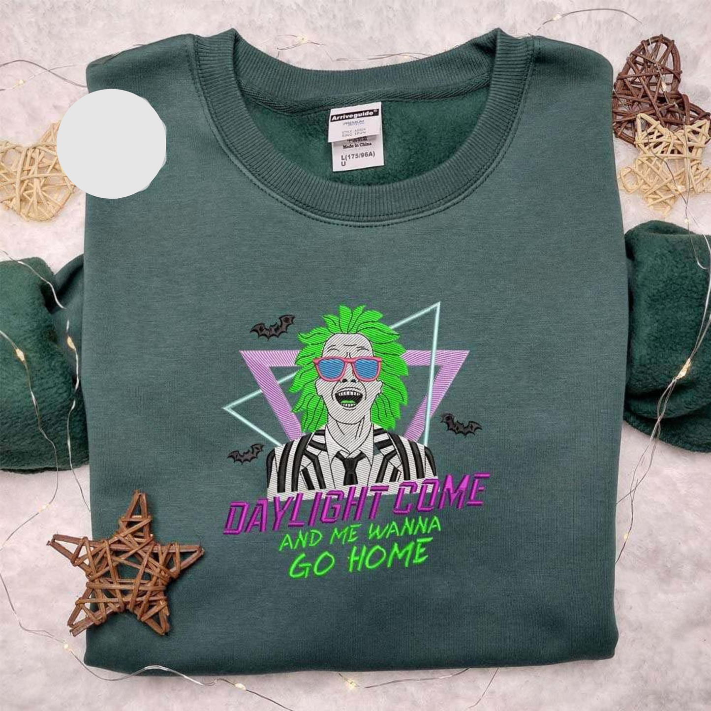 Beetlejuice Daylight Come And Me Wanna Go Home Halloween Embroidered Shirt