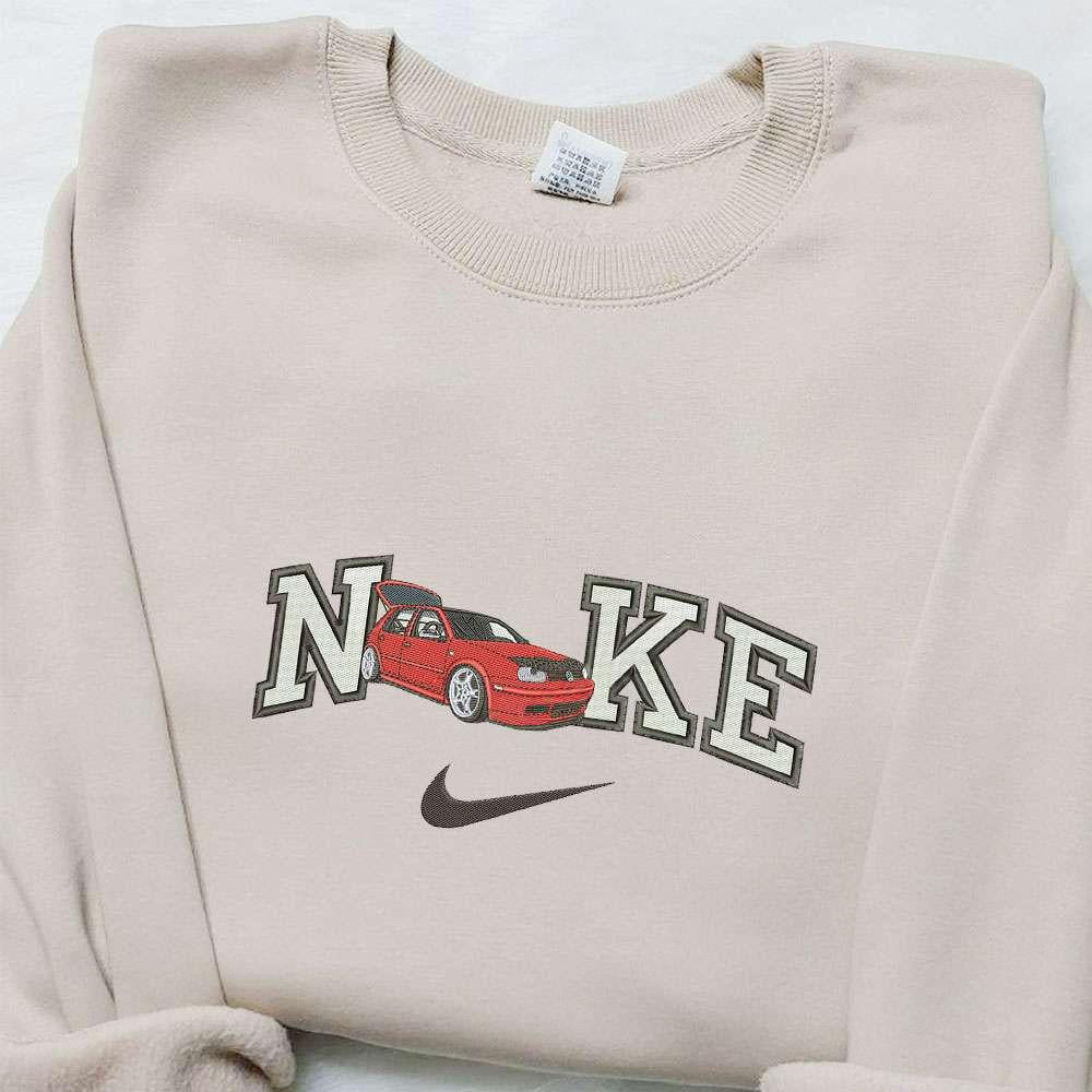 Volkswagen Golf Mk4 x Nike Embroidered Shirt Nike Inspired Embroidered Shirt Best Gifts for Family
