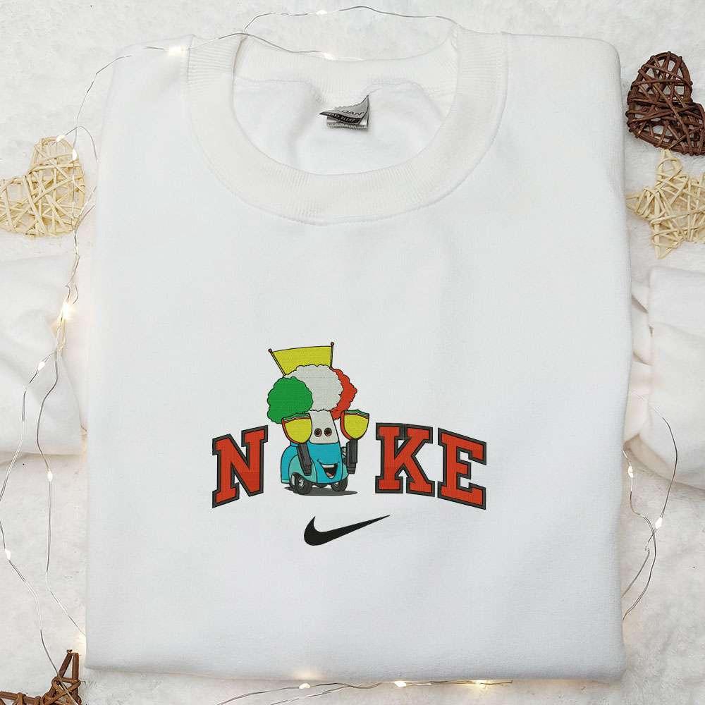 Nike x Guido Disney Pixar Cars Circus Embroidered Sweatshirt Disney Pixar Cars Embroidered Hoodie Custom Nike Embroidered T shirt