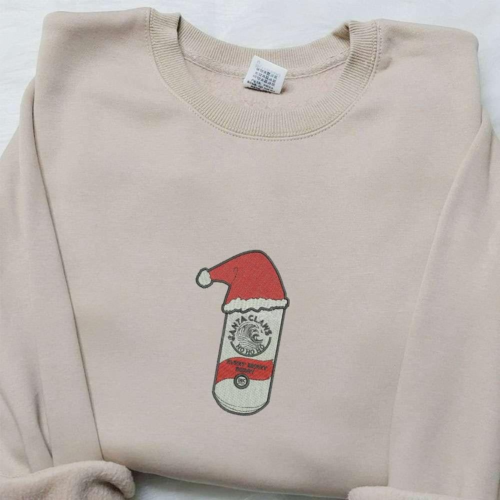 Santa Claus Drink Every Merry Berry Embroidered Shirt Christmas Embroidered Hoodie Best Gifts For Family