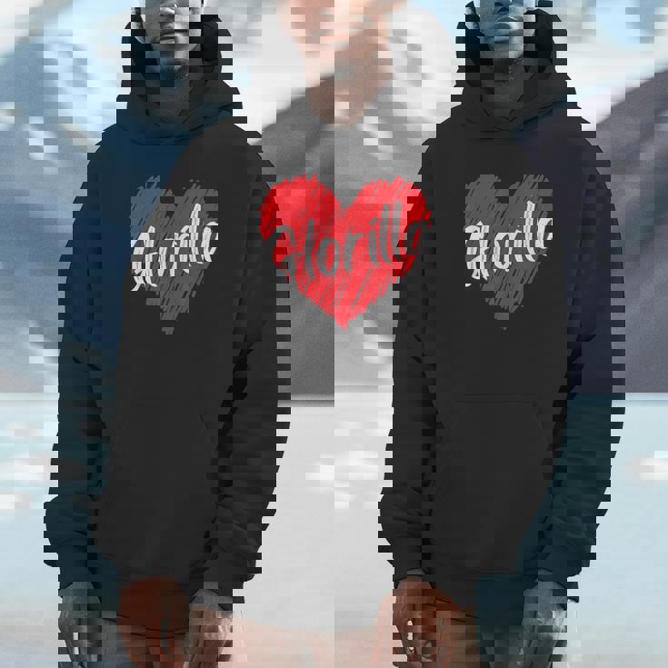 Glorilla Personalized Name I Love Glorilla Heart Vintage Unisex Hoodie