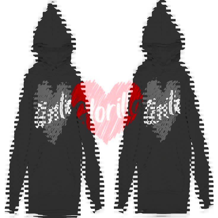 Glorilla Personalized Name I Love Glorilla Heart Vintage Unisex Hoodie