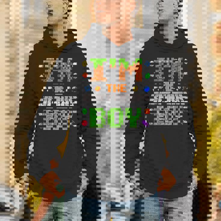 I'm The Birthday Boy Bday Party Video Gamer Pixel Number Unisex Hoodie