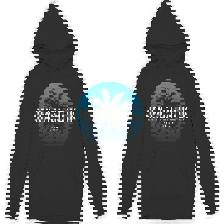 Kralendijk Vintage Palm Tree Beach Unisex Hoodie
