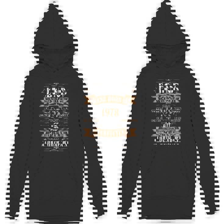 Legends Born In 1978 46Th Birthday 46 Years Old Bday Men Unisex Hoodie