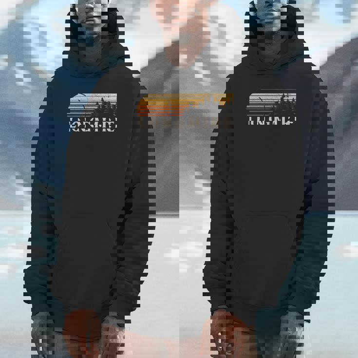Longmire Wa Vintage Evergreen Sunset Eighties Retro Unisex Hoodie